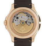 41mm Travel Time 18k Rose Gold Brown Dial