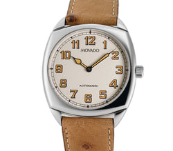 Cushion Museum Steel 36mm Ivory Dial Automatic