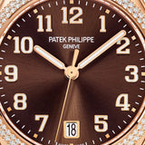 36mm 18k Rose Gold Brown Dial Diamond Bezel Automatic