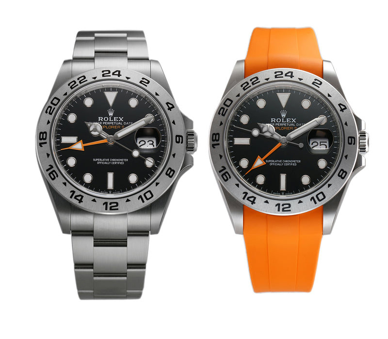 Rolex explorer 2 black dial 42mm with orange hand Clearance
