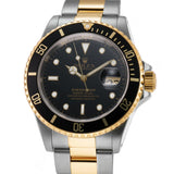 40mm Vintage Steel And 18k YG Black Swiss Only Dial Circa 1998