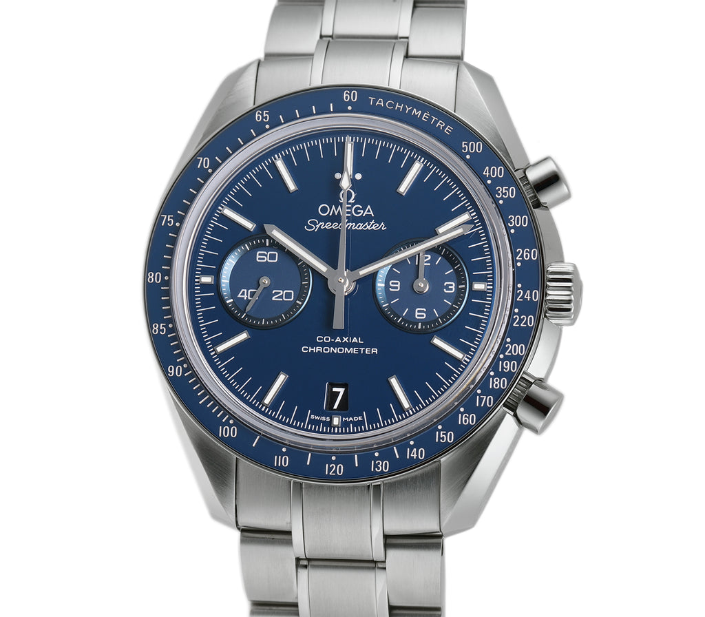 Omega speedmaster blue dial hot sale