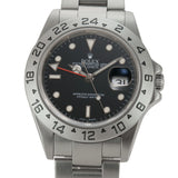 40mm Stainless Steel Black Dial GMT