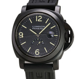 Power Reserve PVD Coated Steel 44mm Black Hobnail Dial Full Set L Series