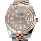 41mm Steel & Everose Gold Fluted Bezel Jubilee Sundust Dial