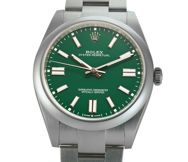 41mm No-Date Green Dial