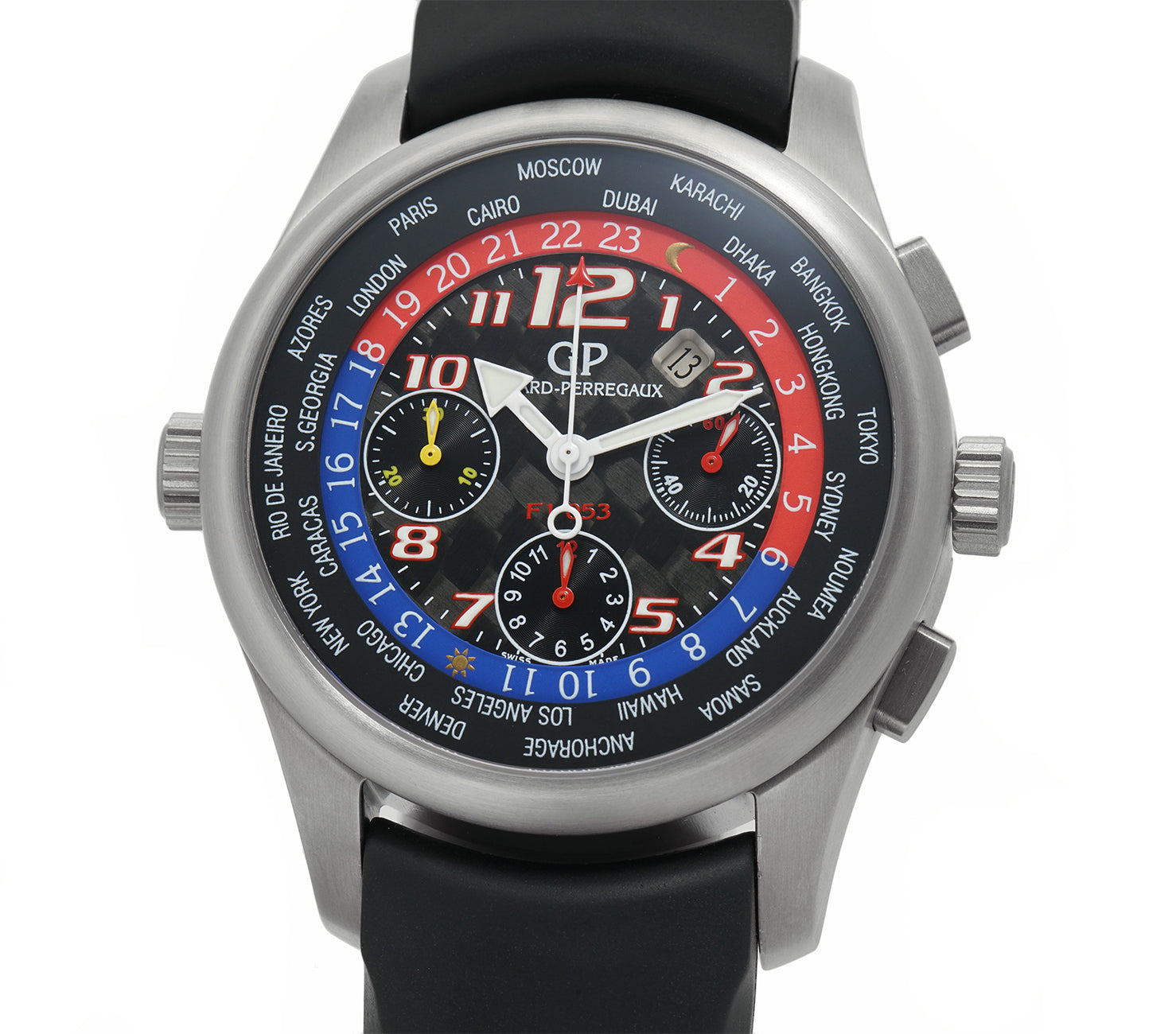 Girard Perregaux WW.TC F1053 World Time Chronograph Titanium 49800