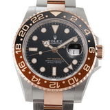 40mm Root Beer Steel And Everose Gold Ceramic Bezel Black Dial
