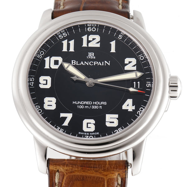 Blancpain Leman Ultra Slim Hundred Hours 38mm Black Dial 2100