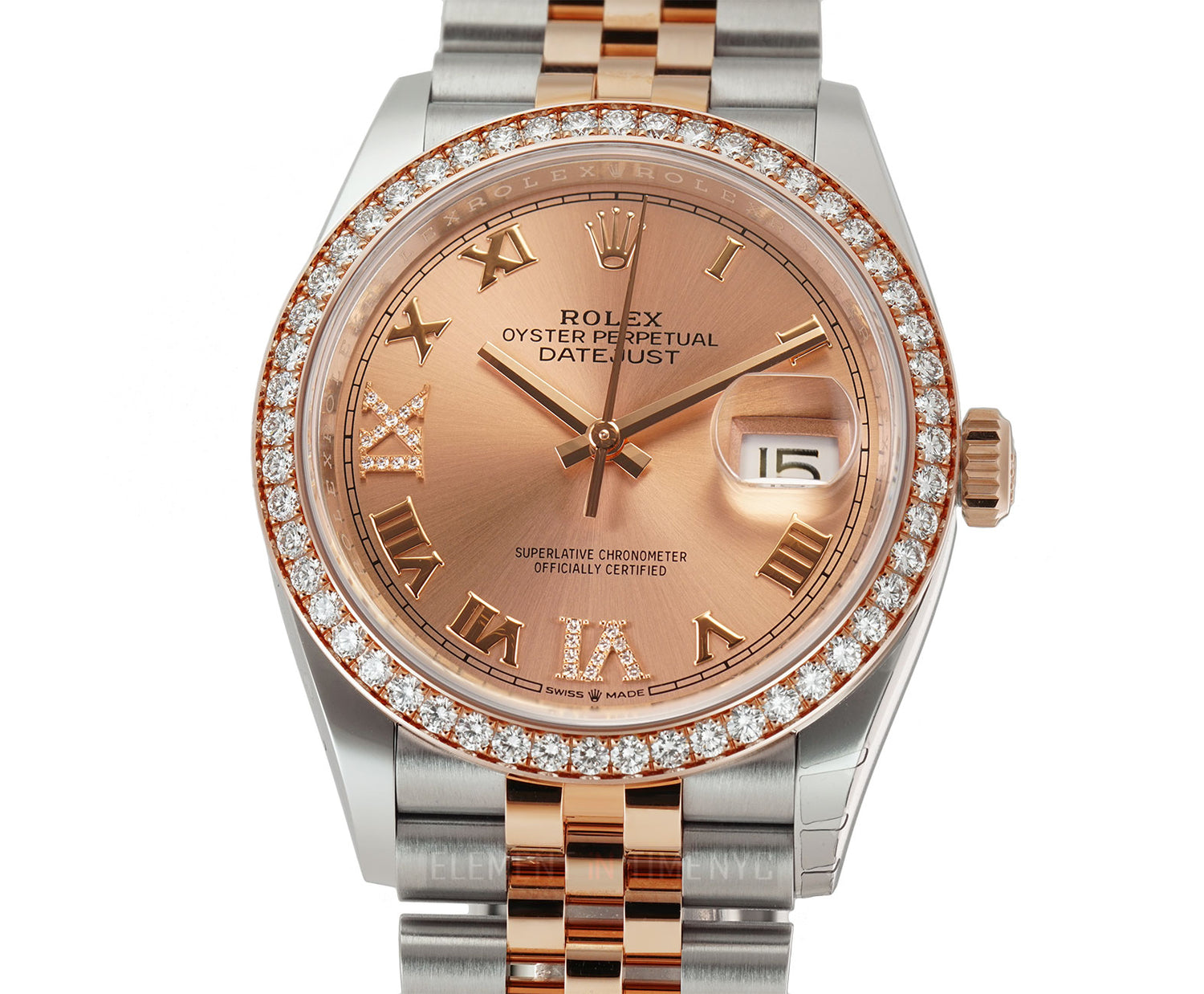 Rolex on sale rose diamond