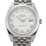 Steel 41mm White Roman Dial Jubilee Bracelet