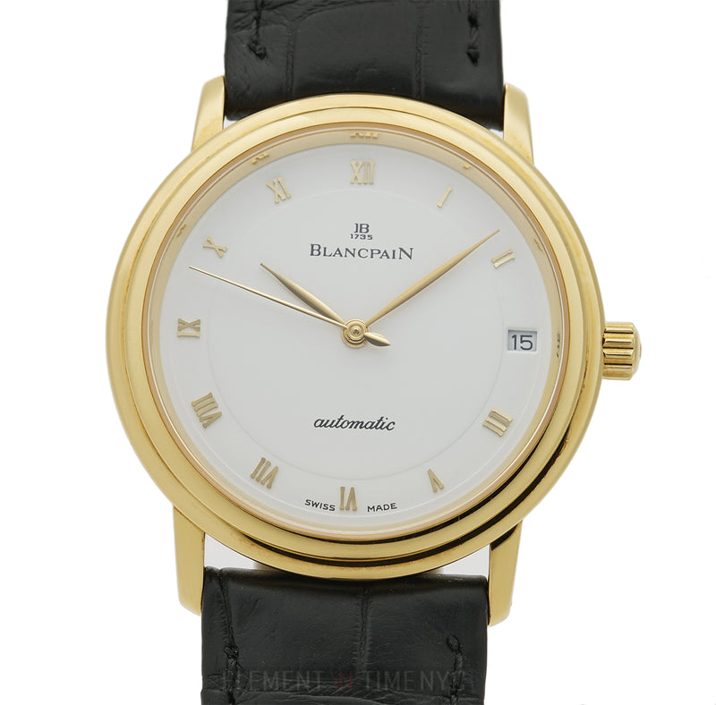 Vintage Ultra Slim 18k Yellow Gold 34mm Automatic