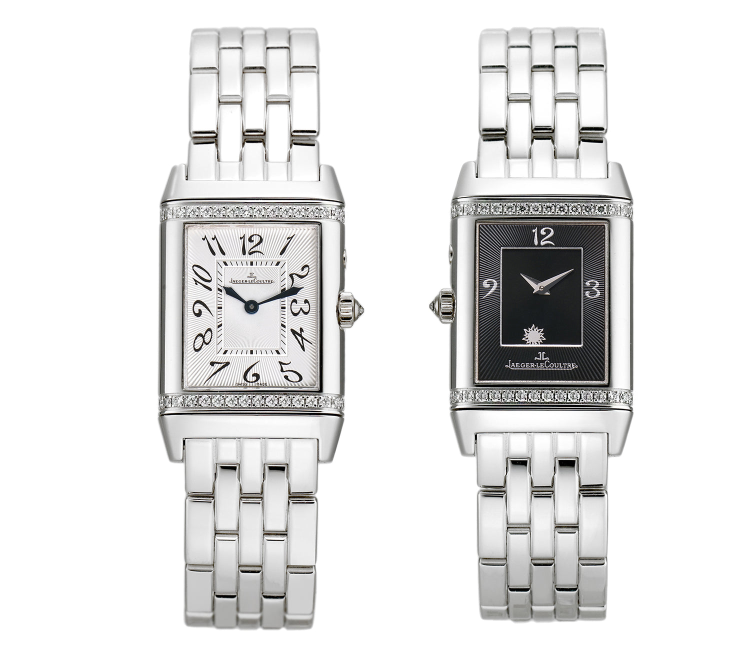 Jaeger LeCoultre Reverso Duetto Night Day 18k White Gold