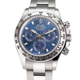 40mm 18k White Gold Blue Dial
