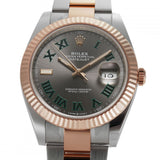 41mm Steel & Everose Gold Wimbledon Dial Oyster Bracelet
