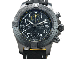 Chronograph 45 Night Mission DLC Coated Titanium Black Dial On Tang Buckle