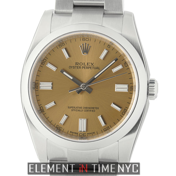 36mm Stainless Steel No-Date White Grape Dial