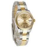 31mm Steel & 18k Yellow Gold Champagne Index Dial Fluted Bezel Oyster Bracelet