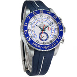 Regatta Chronograph 44mm Blue Hands on RubberB  Bracelet Included