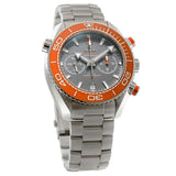 46mm Planet Ocean 600m Co-Axial Master Chronometer Orange Ceramic Bezel Grey Dial