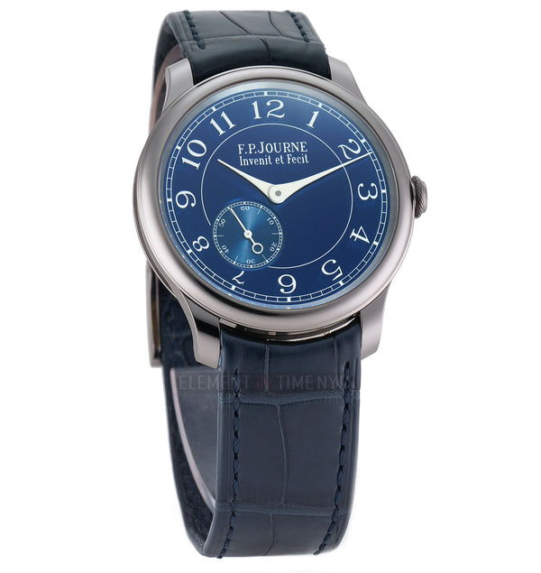 Chronometre Bleu Souveraine Tantalum 39mm Blue Dial