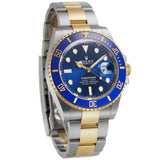41mm Steel and Yellow Gold Ceramic Bezel Blue Dial RubberB Included