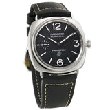 45mm Black Seal Logo Steel Black Dial
