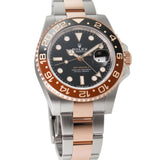 40mm Root Beer Steel And Everose Gold Ceramic Bezel Black Dial