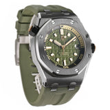 Diver Stainless Steel 42mm Khaki Green Dial