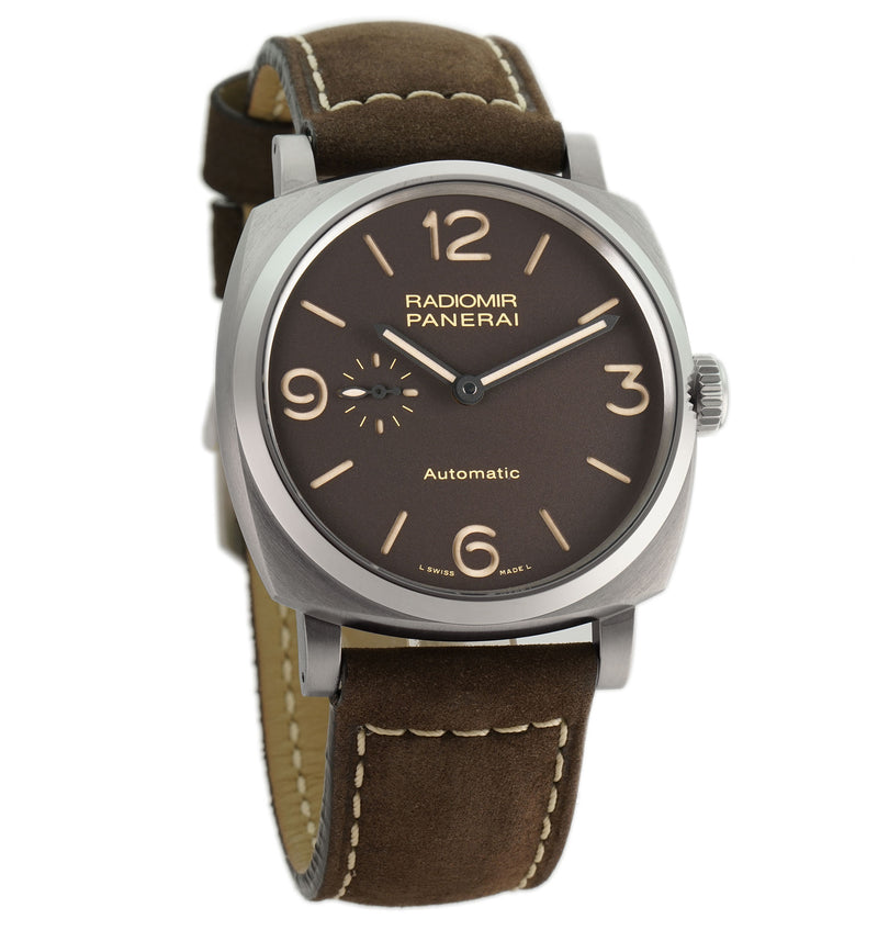 Radiomir 1940 3 Days Titanium 47mm Brown Sandwich Dial