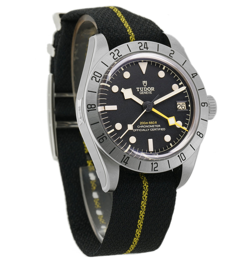 Pro GMT 39mm Steel Black Dial