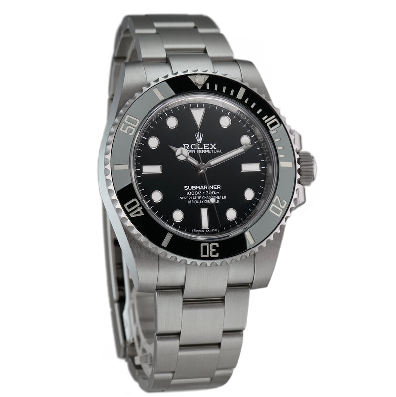 No-Date 40mm Steel Ceramic Bezel Black Dial New Old Stock