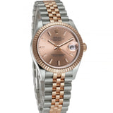 31mm Steel & 18k Everose Gold Rose Index Dial Jubilee Bracelet