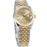 31mm Steel And 18k Yellow Gold Champagne Index Dial Jubilee Bracelet
