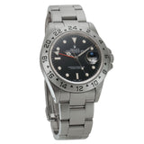 40mm Stainless Steel Black Dial GMT
