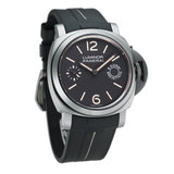 8 Days Brevettato Steel 44mm Black Dial On Rubber B 2014