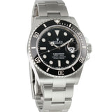 41mm Date  Stainless Steel Black Dial With RubberB