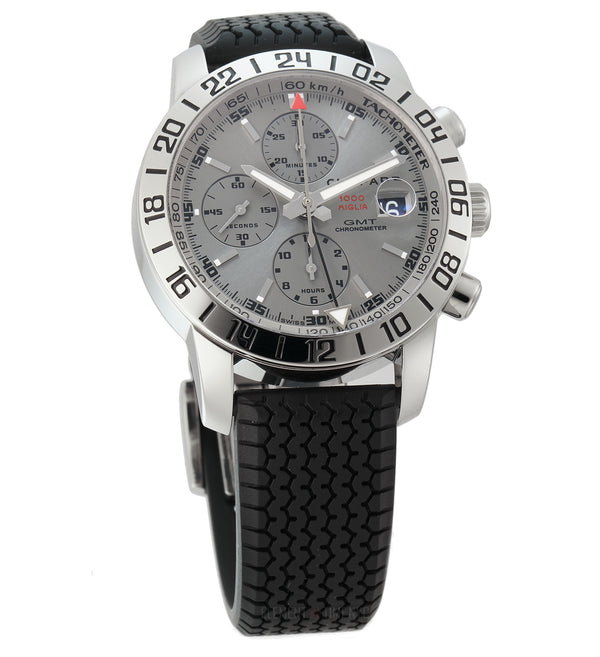 GMT Chronograph Steel 42mm Grey Dial
