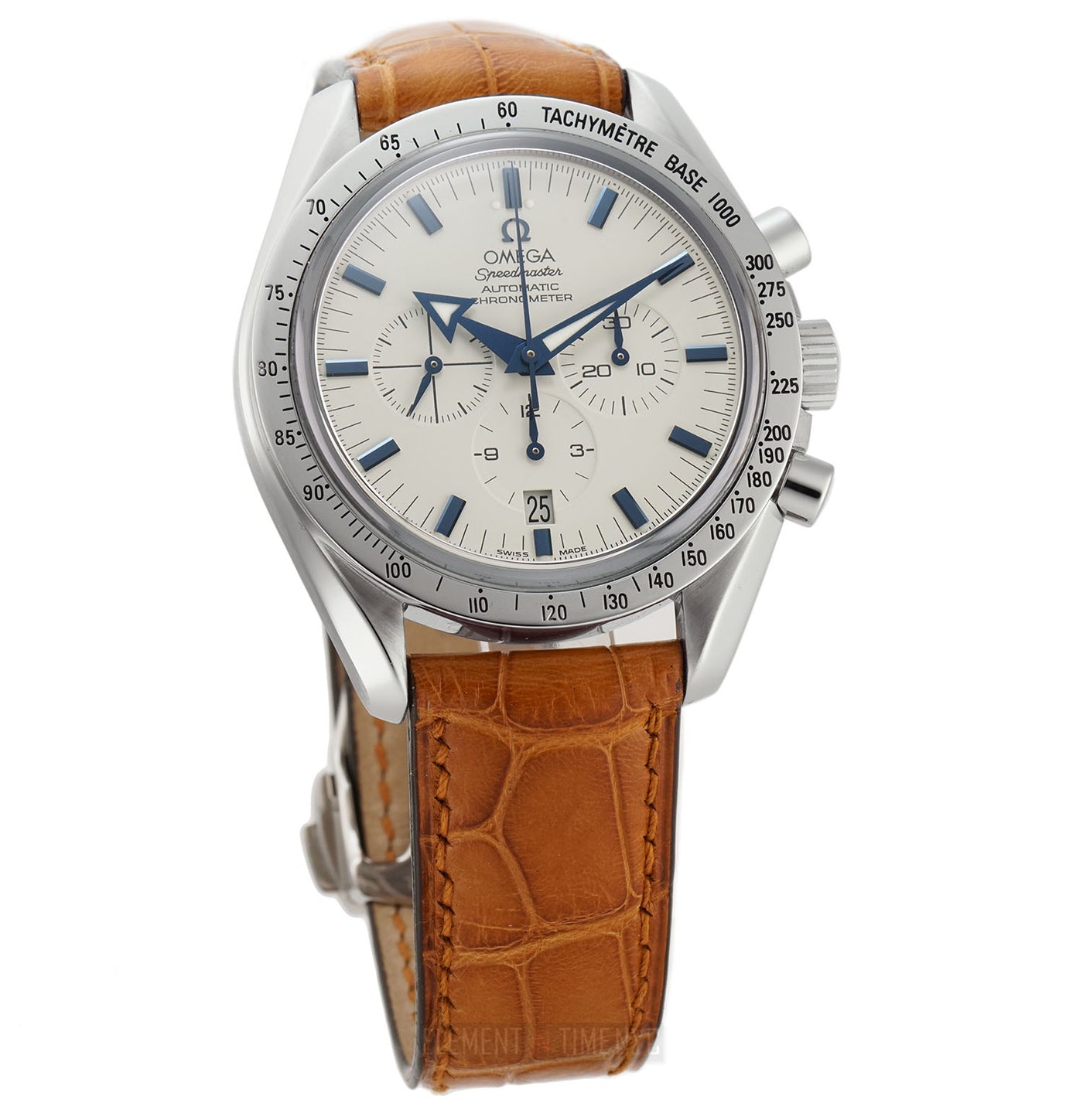 Omega Speedmaster Broad Arrow Chronograph 42mm White Dial 3851.20 