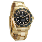 41mm 18k Yellow Gold Ceramic Bezel Black Dial