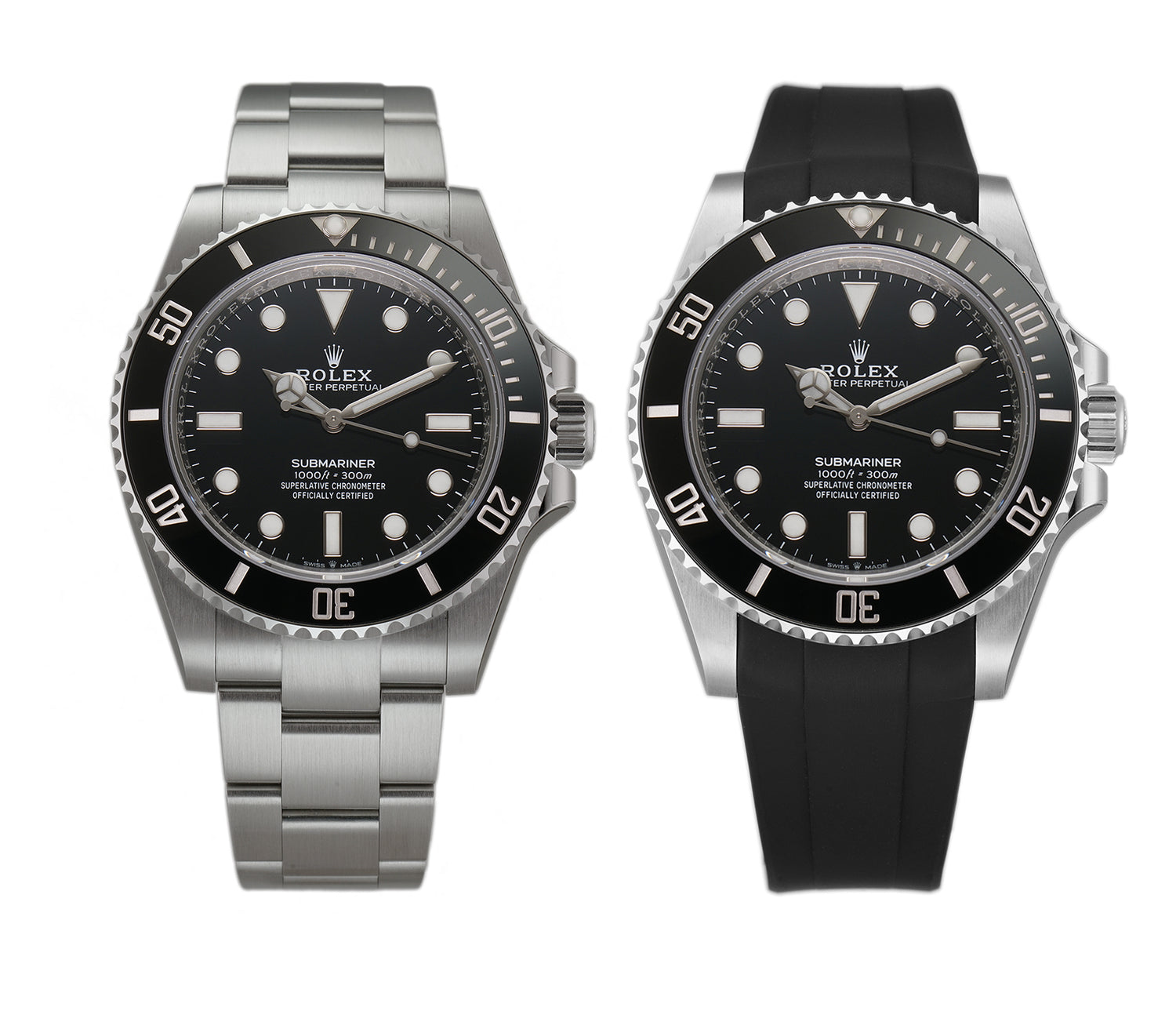 Rolex submariner no hot sale date rubber strap