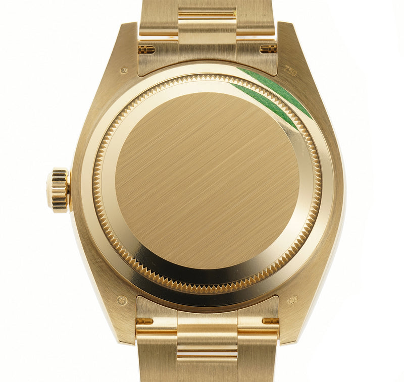 18k Yellow Gold On Bracelet Champagne Dial
