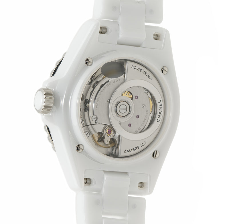 Chanel J12 Ceramic White Dial 38mm On Bracelet Automatic H5700