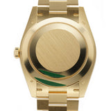 40mm 18k Yellow Gold President Diamond Bezel Black Baguette Diamond Dial