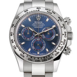 40mm 18k White Gold Blue Dial