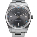 39mm No-Date Steel Dark Rhodium Index Dial