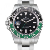 40mm Lefty Sprite Black & Green Ceramic Bezel Steel Oyster Bracelet
