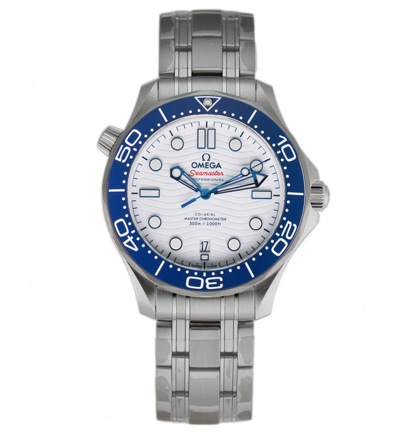 Diver 300m Co-Axial Master Chronometer Steel 42mm White Dial Tokyo 2020 Olympics