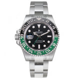 40mm Lefty Sprite Black & Green Ceramic Bezel Steel Oyster Bracelet
