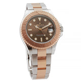 37 Steel and 18k Everose Gold Chocolate Brown Dial